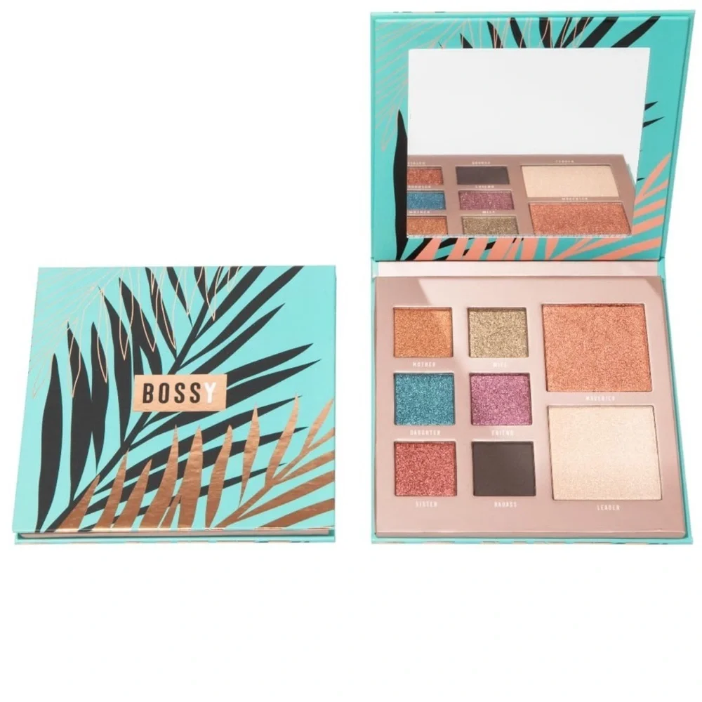 BOSSY COSMETICS Vibrant Eyeshadow Palette with Mirror brand new